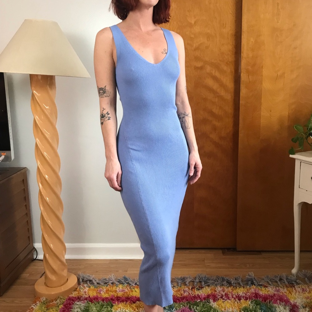 Mango Blue Maxi Dress